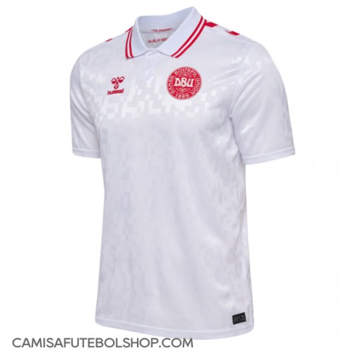 Camisa de time de futebol Dinamarca Replicas 2º Equipamento Europeu 2024 Manga Curta